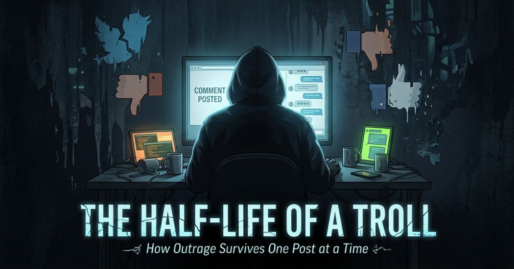 The Half-Life of a Troll: How Outrage Survives One Post at a Time
