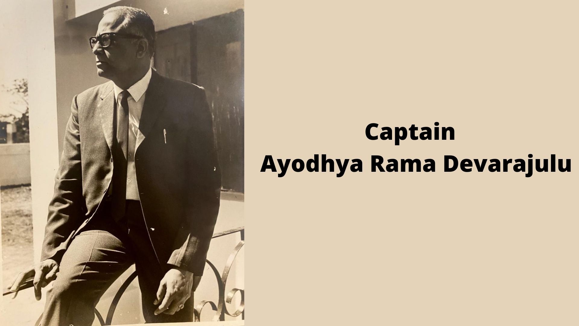 Captain Ayodhya Rama Devarajulu - The Aviator